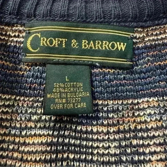 Like New Vintage Croft & Barrow Men’s Button Sweater Size L. - Picture 4 of 5